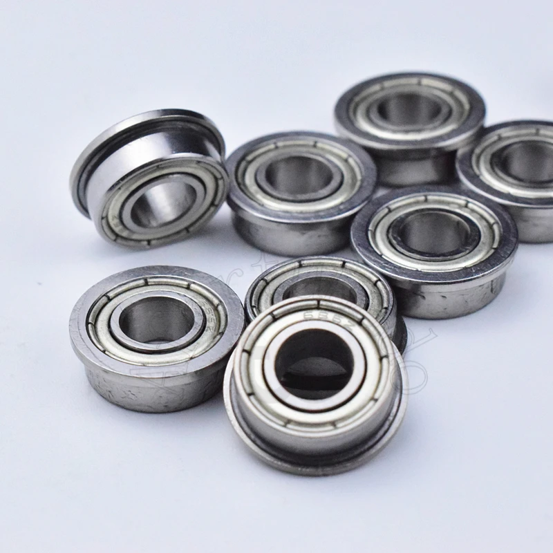 F686zz 6*13(15)*5mm 10pieces Flange bearing Metal sealed 686 686ZZ free shipping ABEC-5 chrome steel miniature bearings hardware