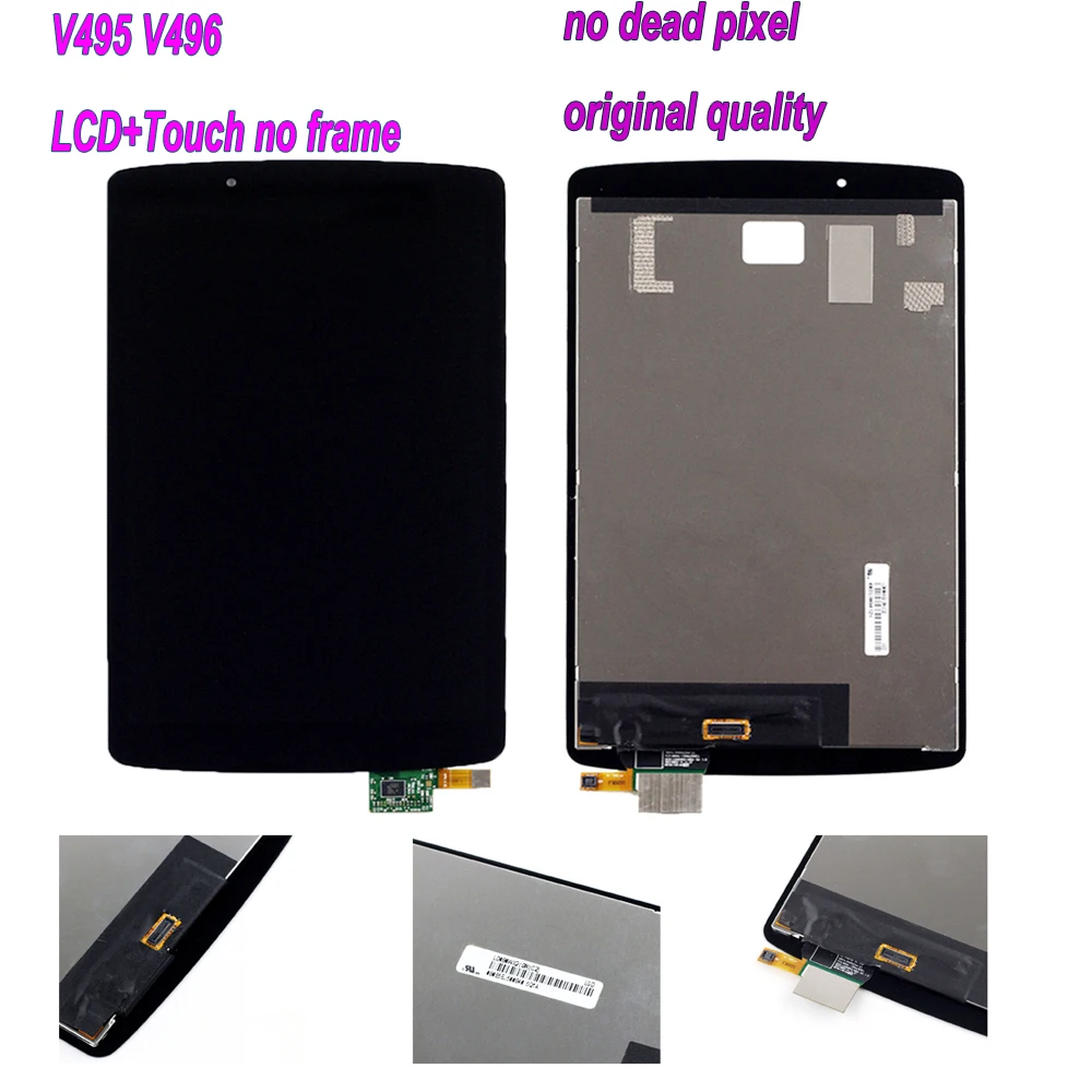 LCD For LG G Pad F 8.0 V495 V497 V498 LCD Display Touch Screen Digitizer Assembly with Frame LD080WX2(SM)(C1) with Tools