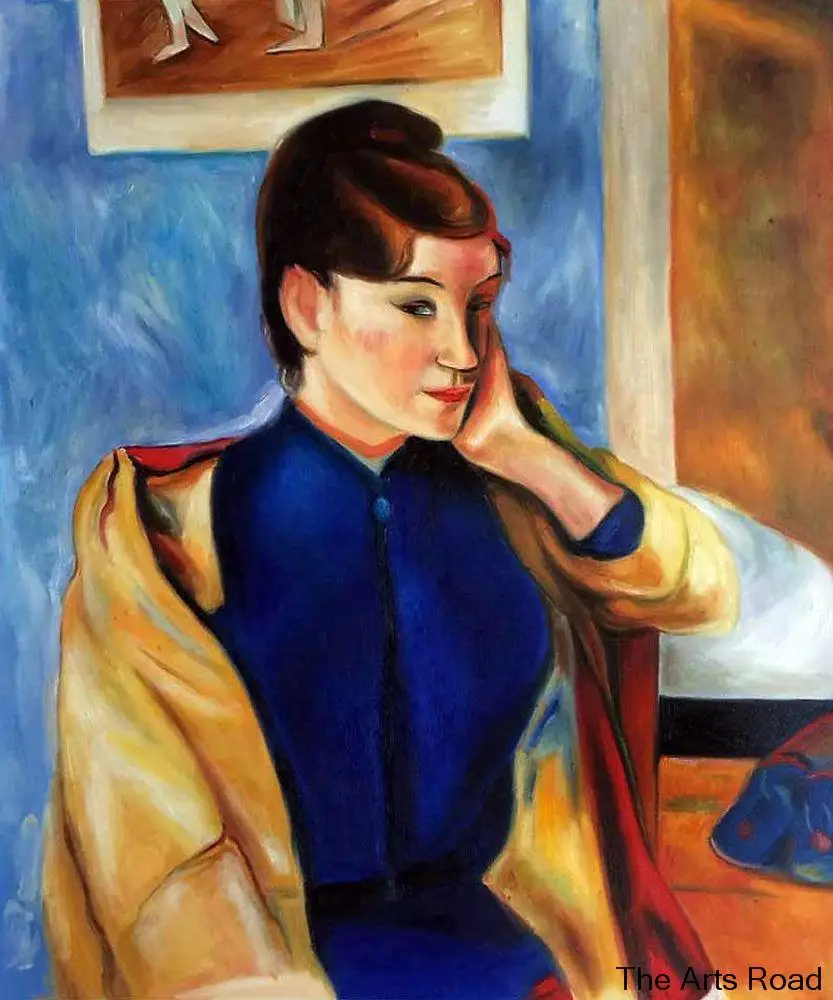 

Photo to Paintings Madeleine Bernard by Paul Gauguin Portrait Oil Painting Female Hand Painted