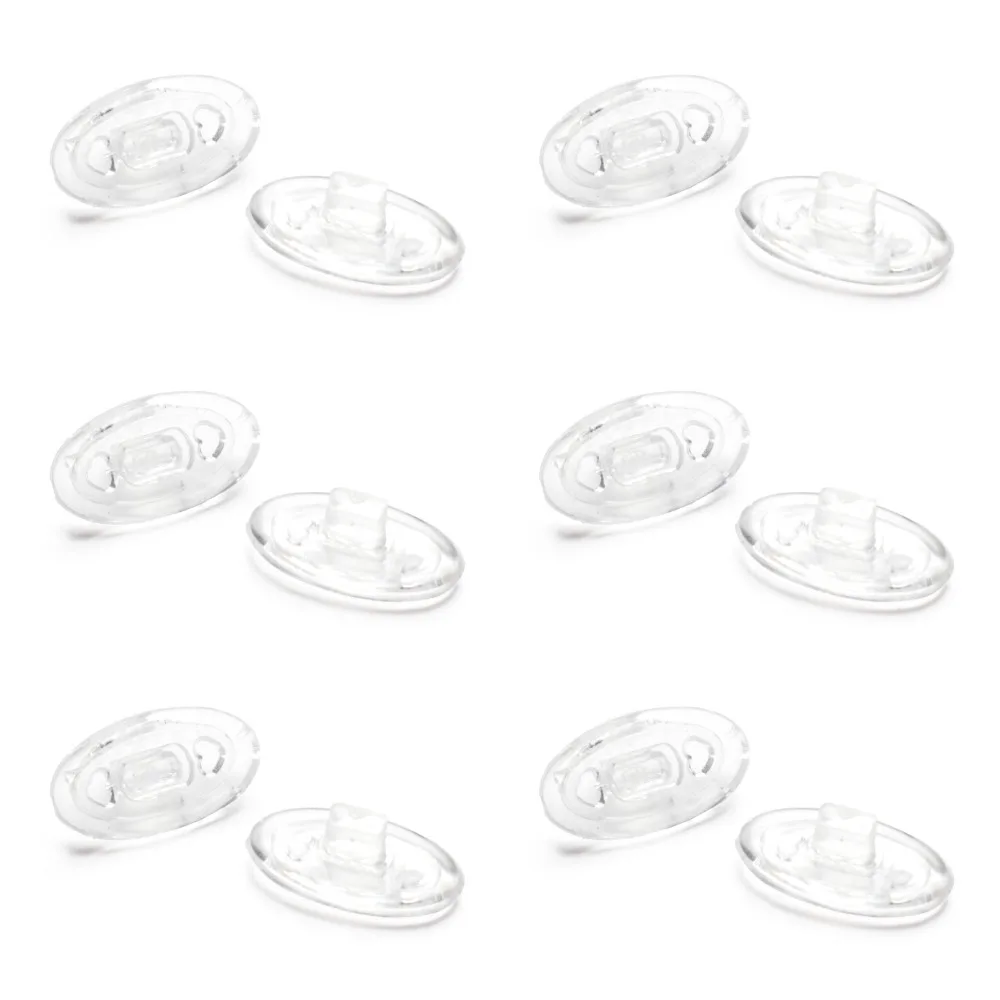 SNARK Rubber Kit Replacement Clear Nose Pads Pieces for-Oakley Half Wire 2.0 Sunglasses