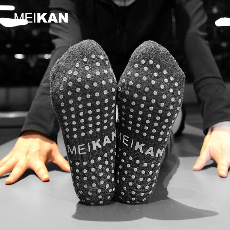 MKYG1808 MEIKANG ماركة النساء أنبوب طويل اليوغا الجوارب مع حزام المضادة للانزلاق مقاومة للاهتراء عالية الجودة الرقص بيلاتيس جوارب يمكن السير بها على الأرض #3