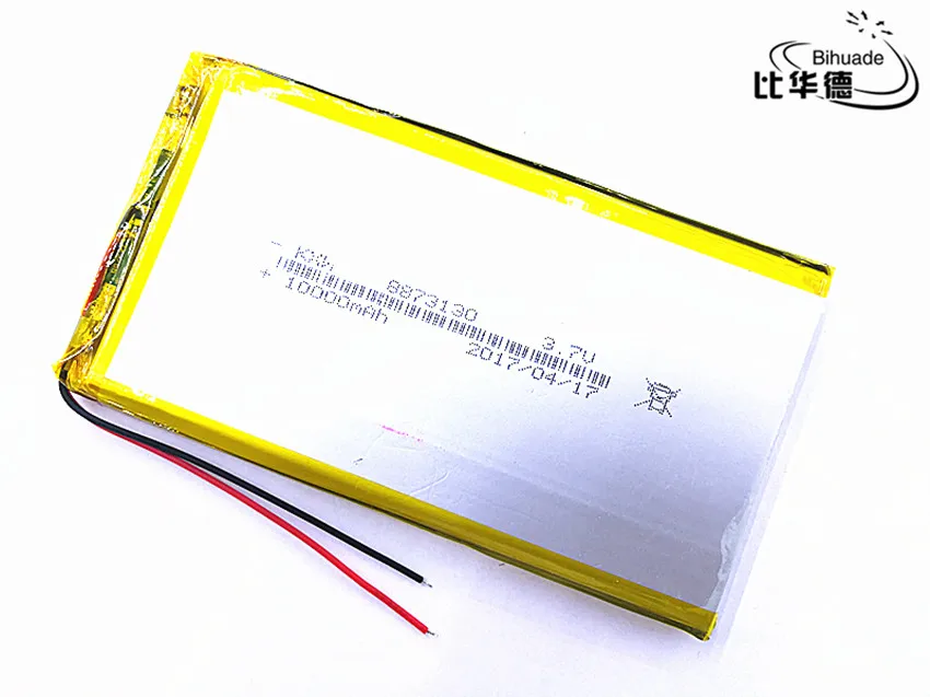 

10pcs/lot Liter energy battery rechargeable lipo battery cell 3.7 V 8873130 10000 mah tablet lithium polymer battery