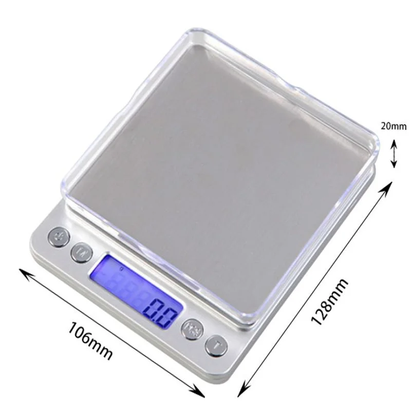 Kitchen Scales 3000g x 0.1g Mini Portable Digital for Pocket Scale 3kg 0.1 Precision Jewelry Electronic Balance Weight Gold Gram