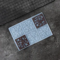 Hollow Out Frame Chocolate Stencil Cup Cake Decorating Gothic Window Shape Silicone Mold Transfer Sheet Baking Chablon