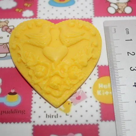 heart bird love cake molds soap chocolate mould for the kitchen baking clay mold  FM189