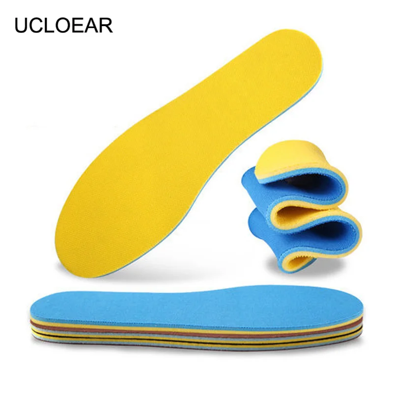 UCLOEAR Sport Breathable Insoles Soft EVA Comfortable Insole Outdoor Relieve Pain Shoe Insole Non-Slip Shoes Pad For Men Women