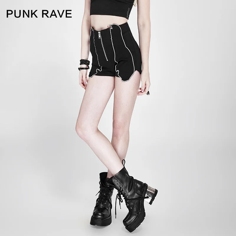 

PUNK RAVE 2017 new style high waist short feminino summer fashion hot shorts women PK-086