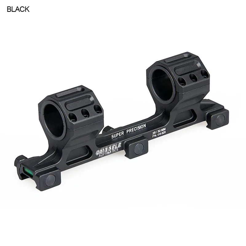 Free Shipping PPT Tactical airsoft airguns accessories 25.4 or 30mm hunting rifle scope mount double rings with bubble level