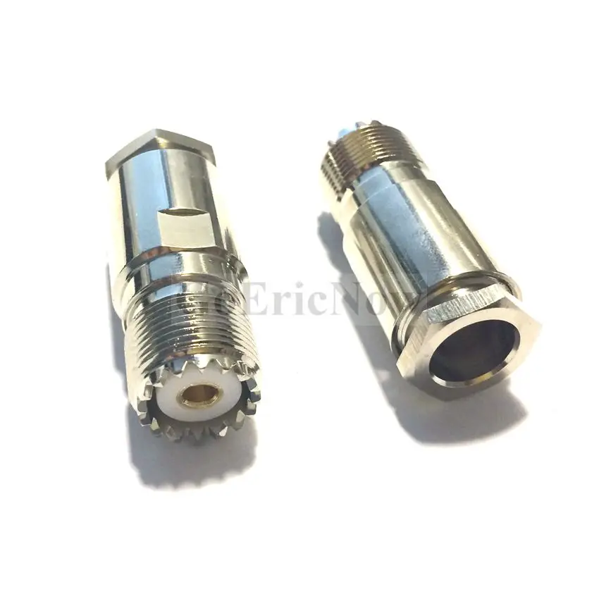 1pcs  coaxial RF RG8 RG213 LMR400 cable UHF M  SL16 Male/Female PL259 male brass cable connector