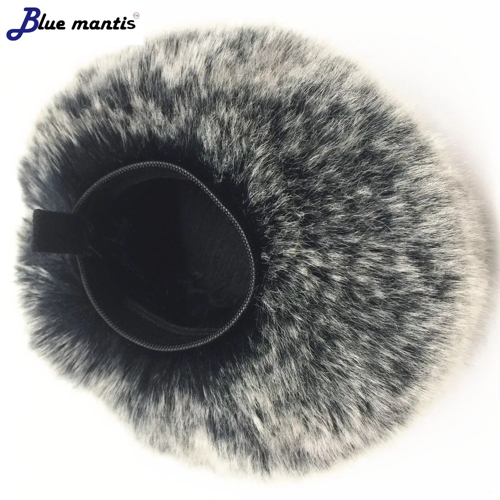 Blue Mantis Filter Outdoor-Windschutzabdeckung aus künstlichem Fell für Mikrofone, geeignet für Tascam X6X8 Recorder, winddichte Schwammabdeckung – Detail 6