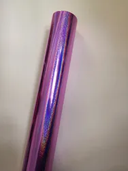 Holographic foil T01 purple color little sand pattern hot stamping on paper or plastic 64cm x 120m transfer foil