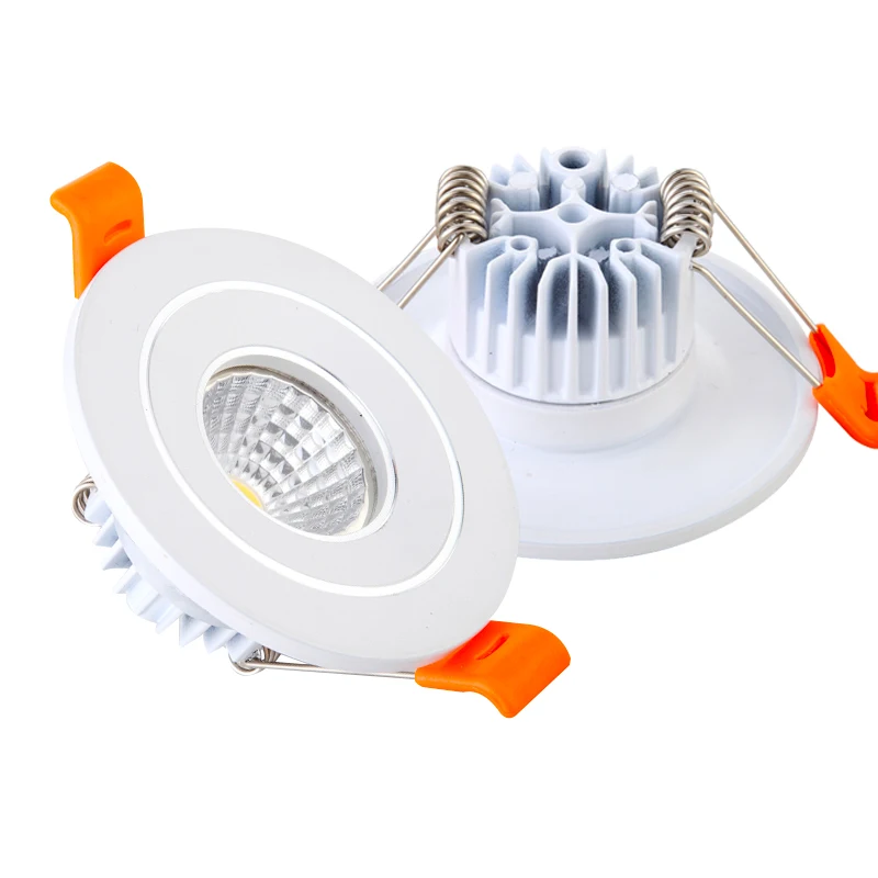 Dimmable LED Downlight 3W 5W Round COB Recessed Lamp 110V 220V 230V  Led Bulb Bedroom Kitchen Indoor LED Spot Lighting