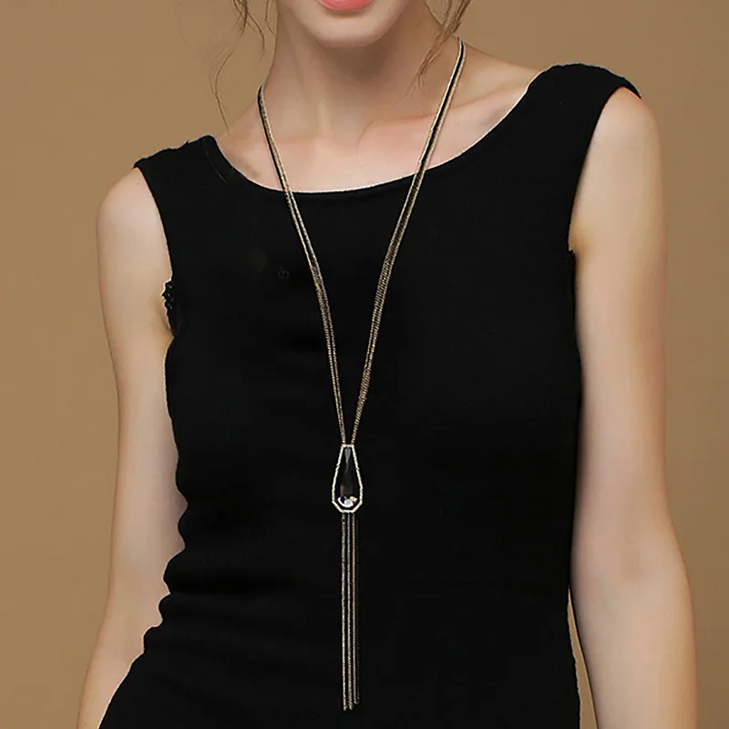 BYSPT Female Pendant Necklace Tassel Long Sweater Chain Necklace Necklace Wholesale necklace pendant pendant Accessories