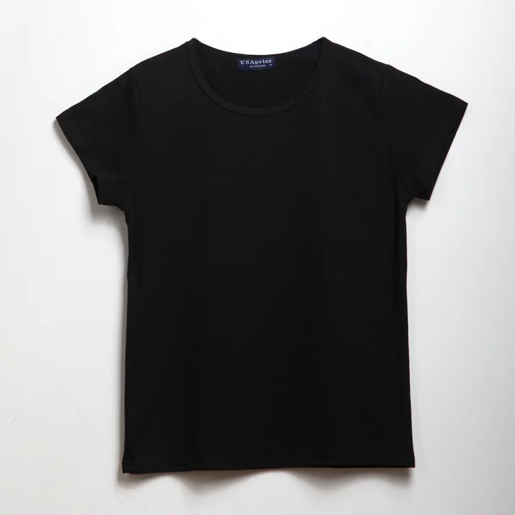 Child Unisex Plain Basic T Shirts Girls Boys Black Blank 100% Cotton Tops Tees  Summer Kids Clothing 2 3 4 6 8 10 T 1424 image 3