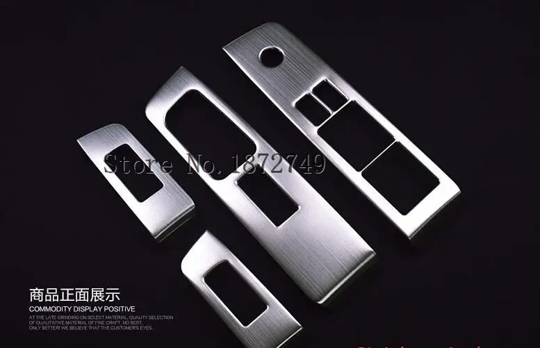 

For Nissan X-Trail 2012 - 2013 Stainless Steel Inner Door Armrest Window Lift Button Cover Trim