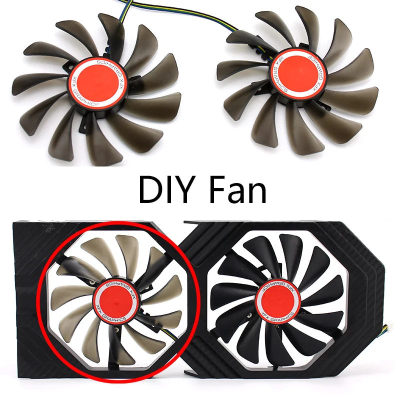 Ventilateur de refroidissement de carte graphique pour PC XFX AMD Radeon RX580 RX590, 95MM, Original