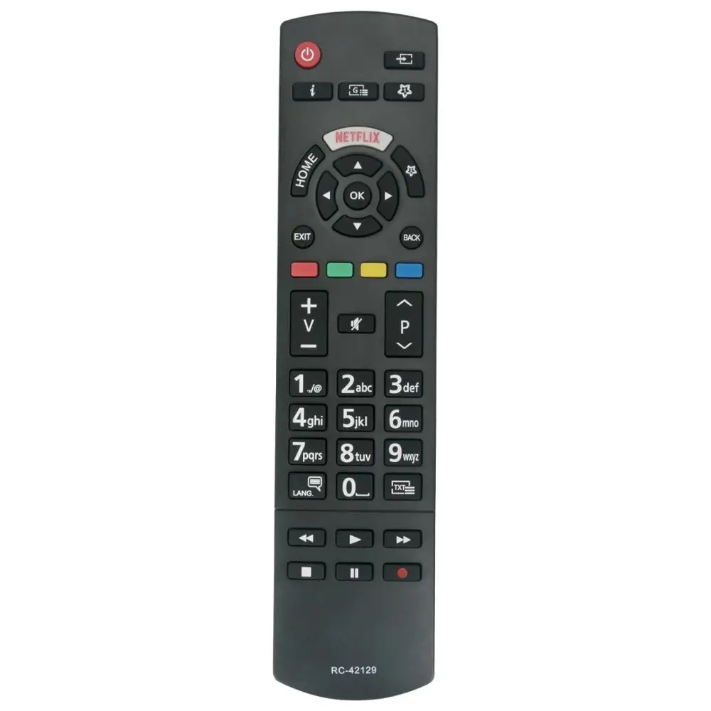 Mando a distancia para televisor Panasonic, mando a distancia RC-42129 RC42129 30100900 para TV Panasonic TX-43FX550B 10119562 TX-43FX550B 10117541 TX-43FX550B 10119617