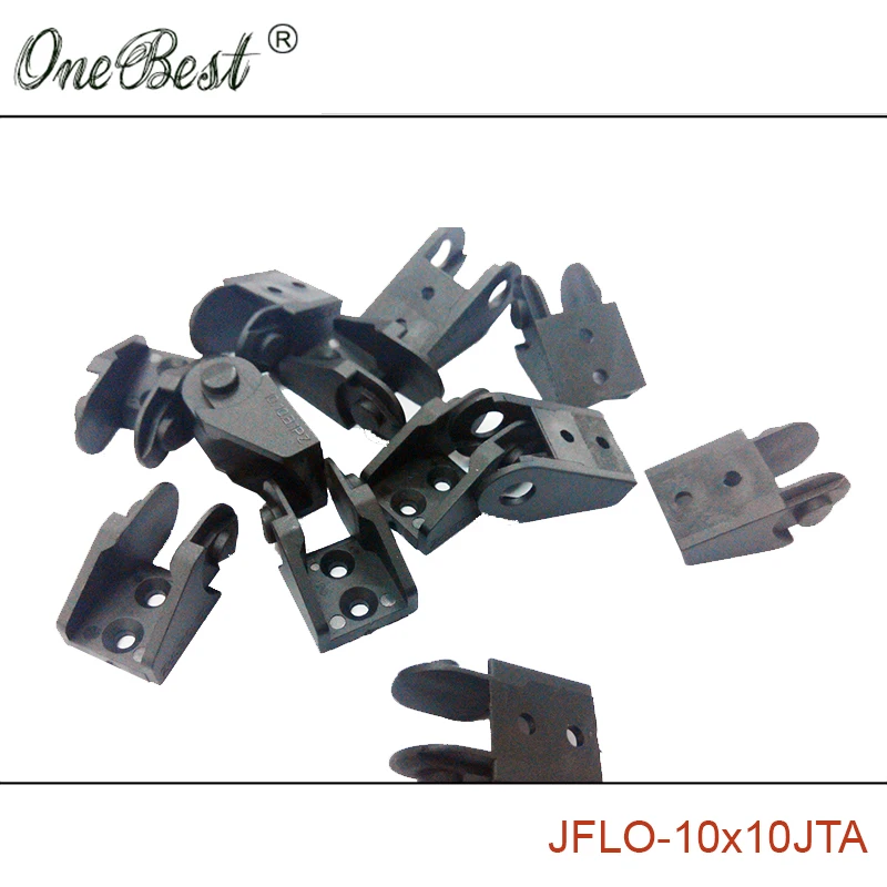 JFLO 10 Pairs 10x10mm Drag Chain Joints Plastic Towline End Connectors Cable Wire Carrier Bridge Non Opening Type