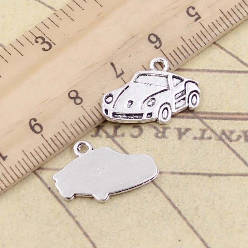 

20pcs Charms Car 21x14mm Tibetan Bronze Silver Color Pendants Antique Jewelry Making DIY Handmade Craft