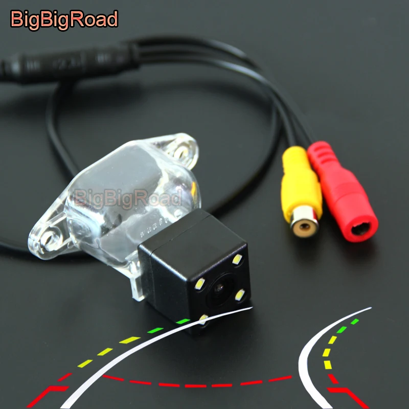 

BigBigRoad Car Intelligent Dynamic Trajectory Tracks Rear View Backup Camera For Wuling Hongguang Night Vision Waterproof