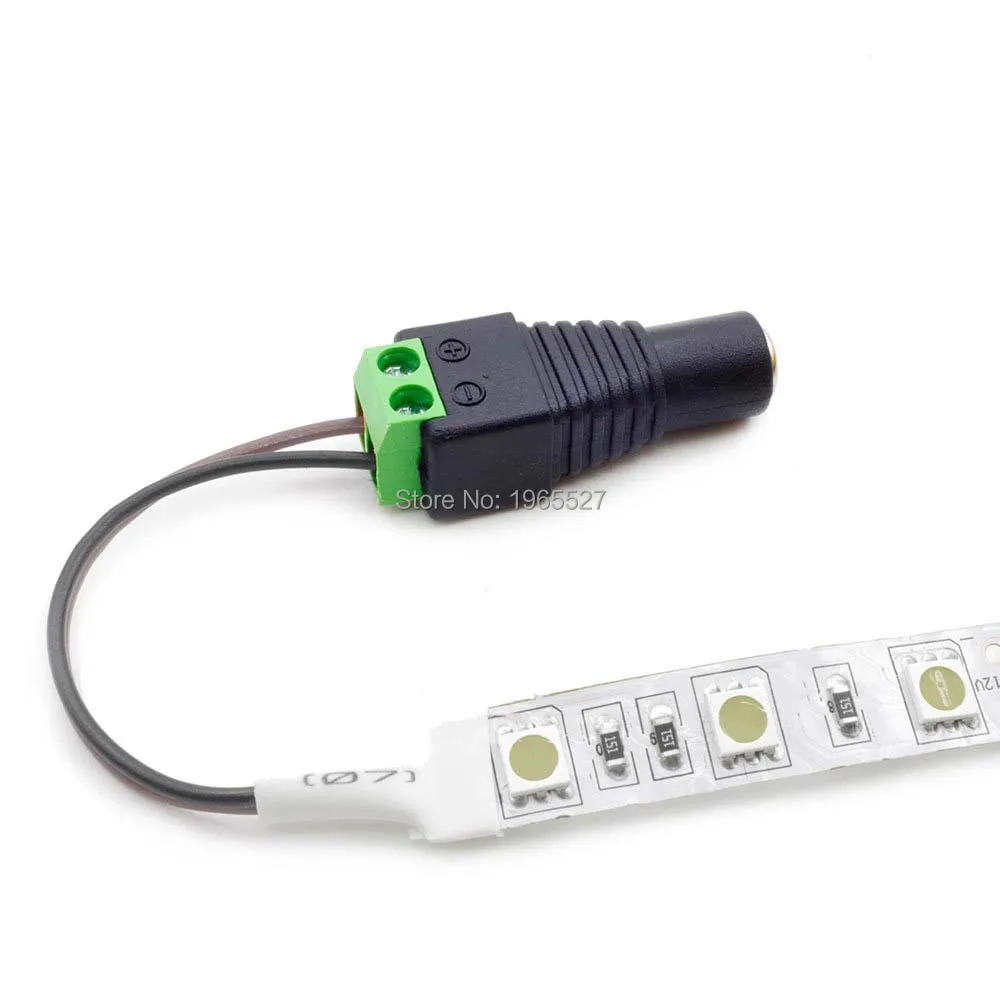 

dc 5.5 X 2.1 led connector female DC 3.5 Power Plug 5521 solderless female DC Jack Connector for LED strip Or CCTV