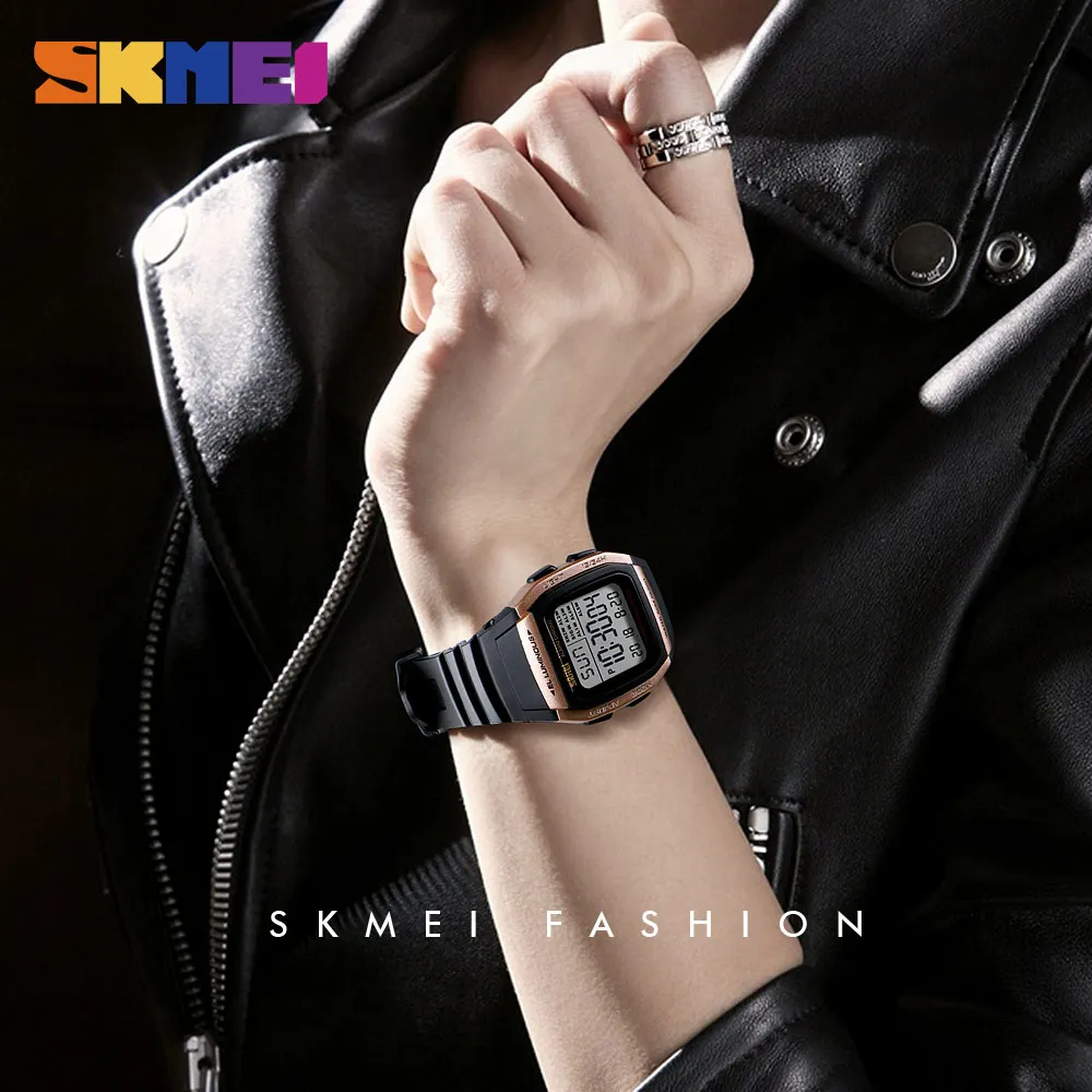 SKMEI Digital Dual Time Sport Mens Watches Chrono Countdown Men Wristwatch Casual Outdoor Male Clock Luminous montre homme 1278