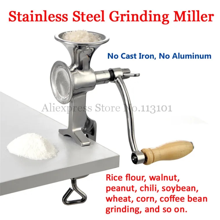 Grinding Machine Stainless Steel Grinder Miller Walnut Peanut Pulverizer Kitchen Ware Tool for Fresh Ground Coffee