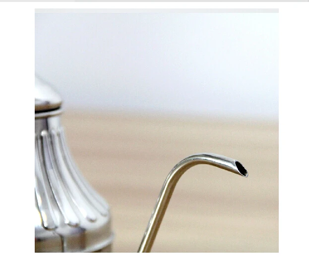 Chaleira de café com bico longo de aço inoxidável, bule para café, chá e café, chaleira para gotejamento, pescoço de ganso