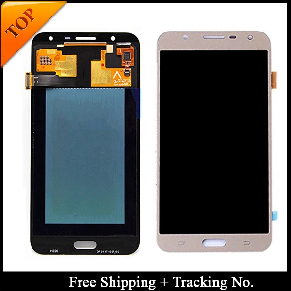 100% tested  Super AMOLED For Samsung J7 Neo 2017 LCD  J701F J701M J701 Display LCD Screen Touch Digitizer Assembly