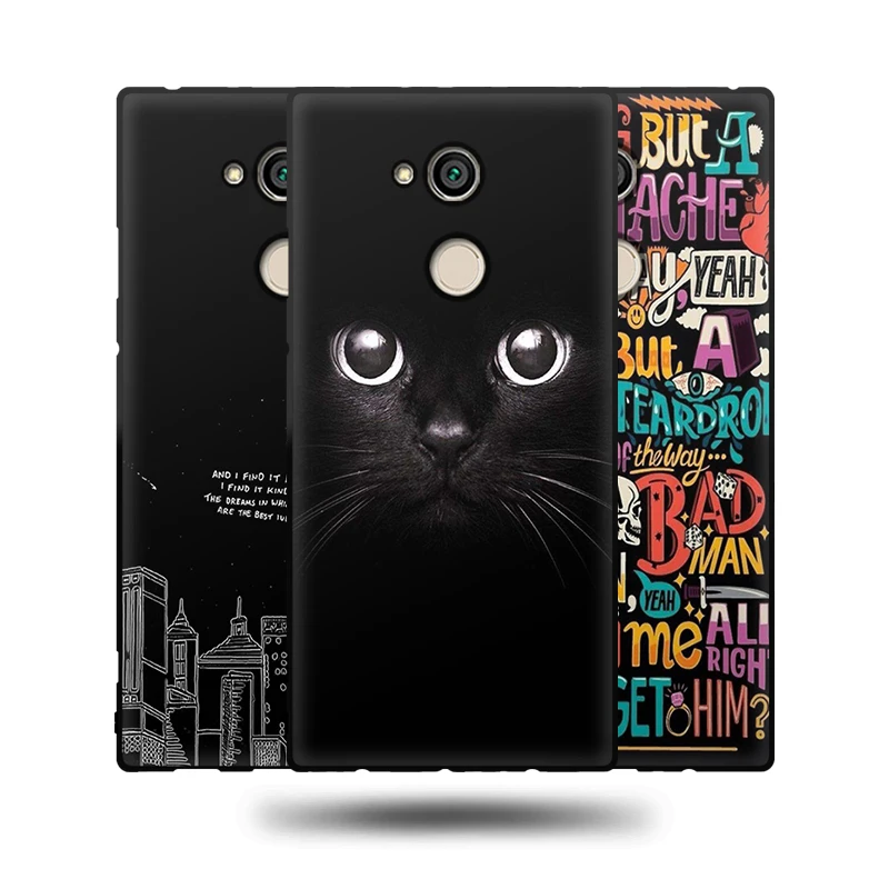 JURCHEN Silicone Case For Sony Xperia XA2 H3113 H3123 H3133 Cartoon TPU Bags Cover Sony XperiaX XA 2 X A2 Dual H4233 H4213 H322