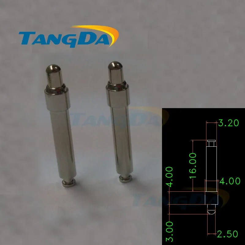 Tangda pogo pin connector D 4*23 Hmm spring high current Nickel plating pogopin copper Location pin