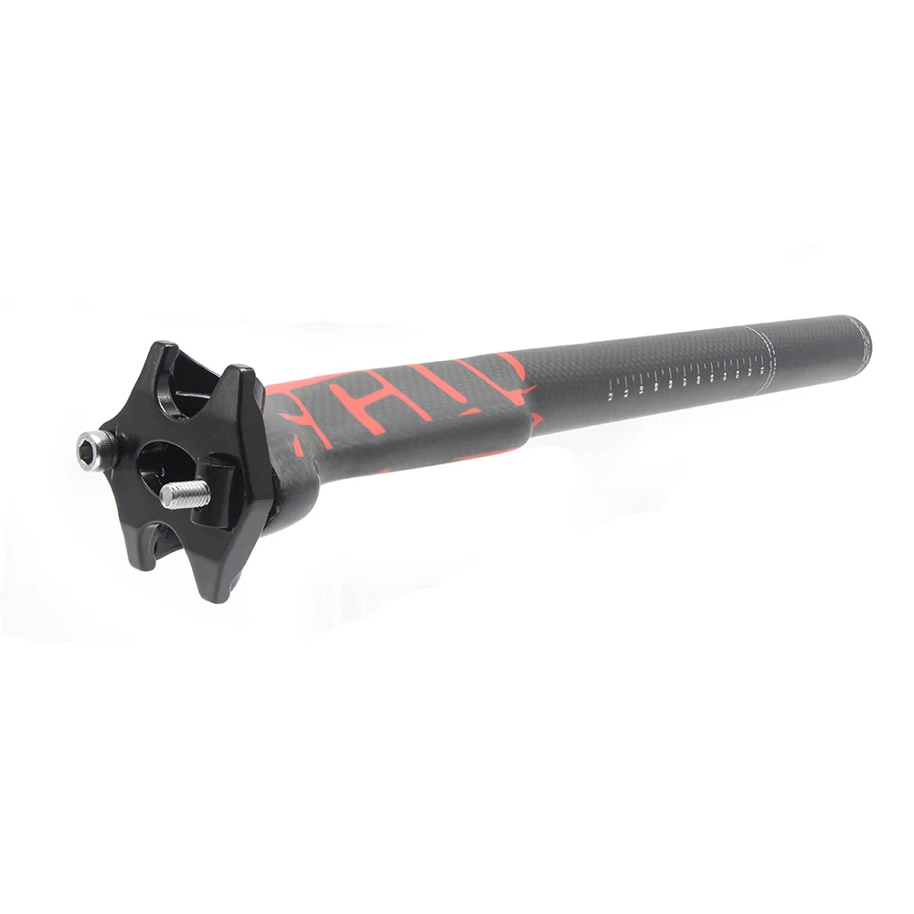 Newest Full Carbon Fiber Seatpost for Mountain Bike, Bicycle Seatposts, Road MTB Parts, 27.2、30.8、31.6*350,400mm Offset ZG308
