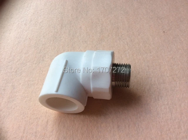 

Free shipping Color White 32X1/2" PPR Male Thread Elbow Water Pipe Fitting for water pipe