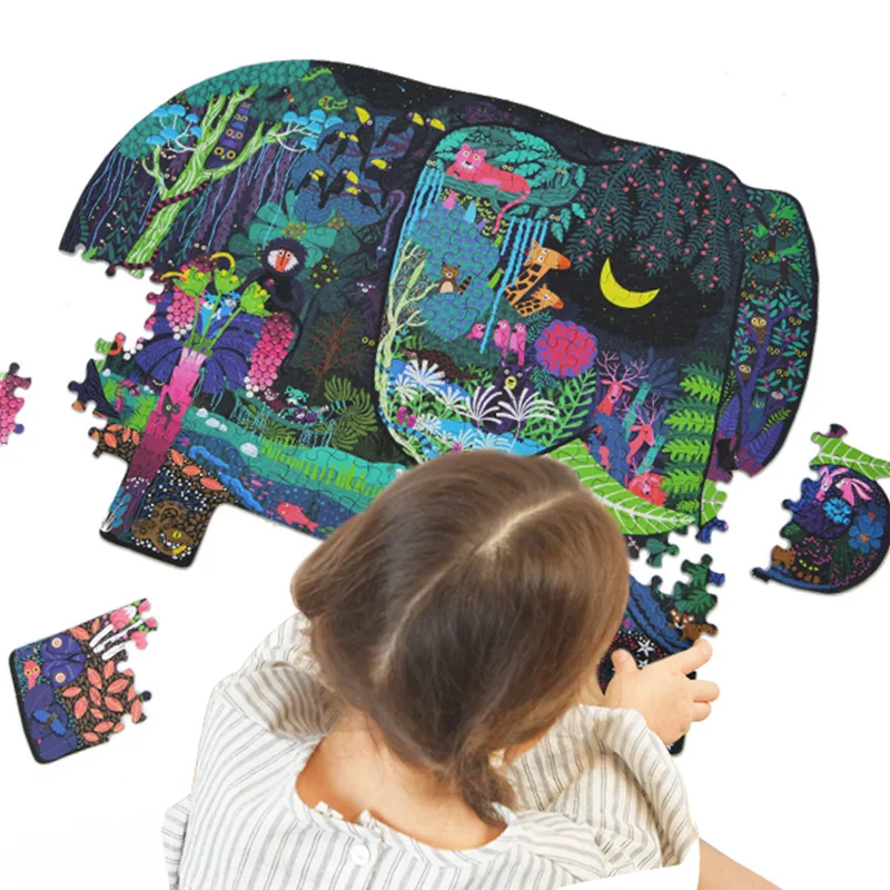 MiDeer 280 piece puzzle elephant dream children paper puzzle jigsaw kids education toy 5Y+