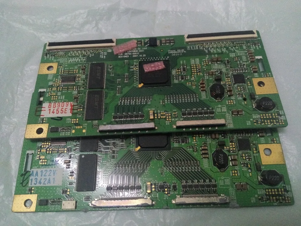 Original 47pfl7403 93 lc470wud-saa1 logic board 6870c-0201c เชื่อมต่อกับ T-CON เชื่อมต่อบอร์ด