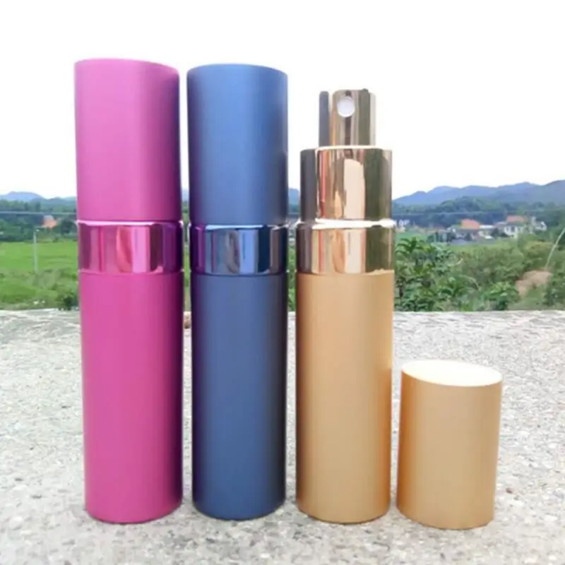 

Travel Portable Empty 15ml Refillable Anodized Aluminum Glass Spray Perfume Bottle LX2901