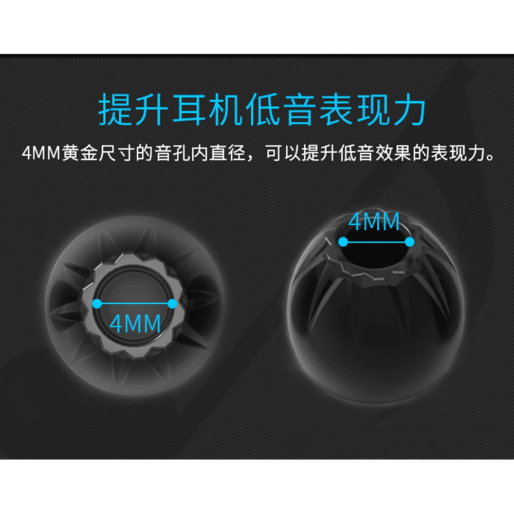 ใหม่ล่าสุด Eartips 3คู่ (6ชิ้น) L M S อินเอียร์หูฟังหูฟังซิลิโคน Eartips,หูแขน,หูฟังสำหรับ KZ ED12 ATE หูฟัง