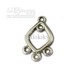 1500pcs Tibetan silver 3 to 1 earring connector A10560