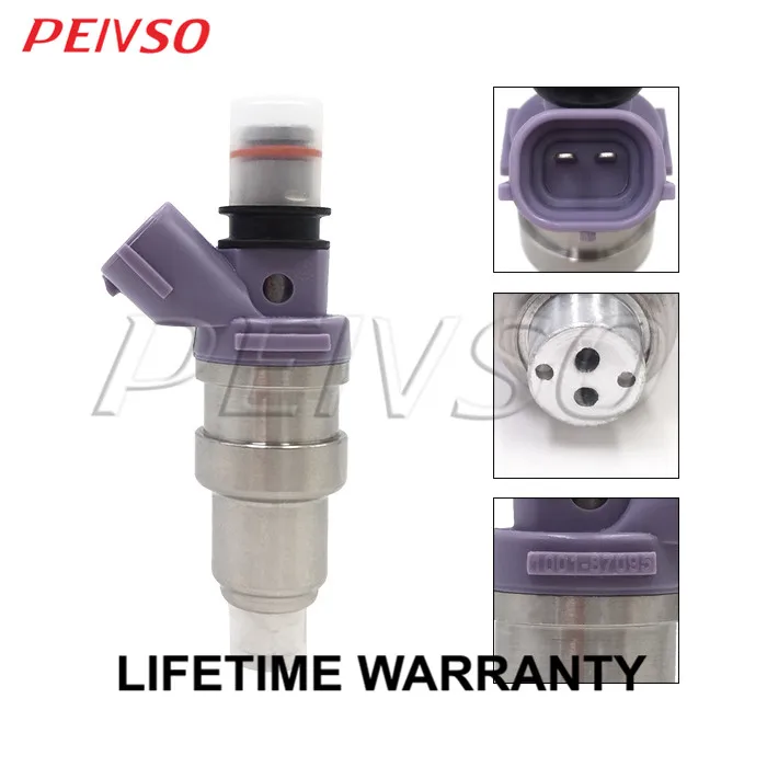 PEIVSO 4pcs 1001-87095 100187095 800CC Fuel Injector For Toyota&Lexus SC / JZX100 / JZZ30 / JZX110 Nissan&Mazda RX-7 / Skyline