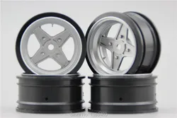 4 pz 1/10 Touring & Drift Wheel Rim Classic3S (Pittura Argento) 6mm offset misura per 1:10 Touring & Drift Car 1/10 Rim 11108