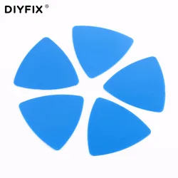 DIYFIX 5Pcs Cell Phone Opening Tools Thin Plastic Guitar Pick Pry Opener for iPhone Samsung Disassemble Repair Tool