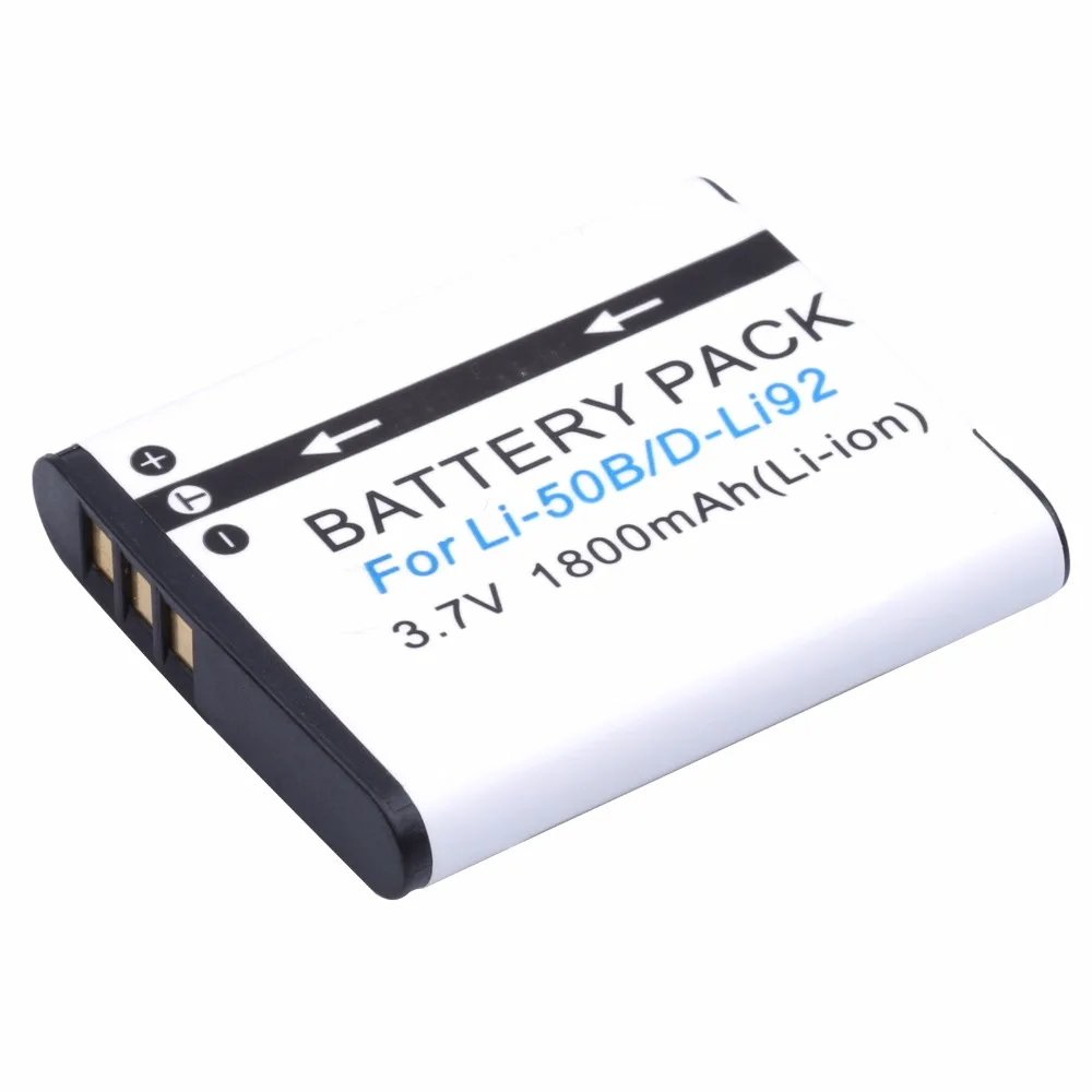 Probty LI-50B Li 50B D-Li92 Battery + USB Charger For Olympus XZ-1 SZ-10 SZ-11 SZ-20 SP800UZ Tough TG-810 1030 TG-610 SZ10 TG810