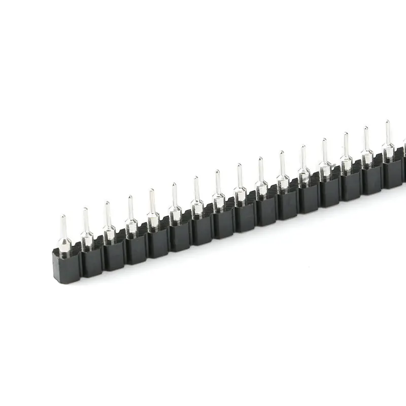 5 Pair Connector Pin Header Strip 5pcs Male + 5pcs Female Header Single Row 40 Pin 2.54mm Pin Connector Strip Round Needle 1x40