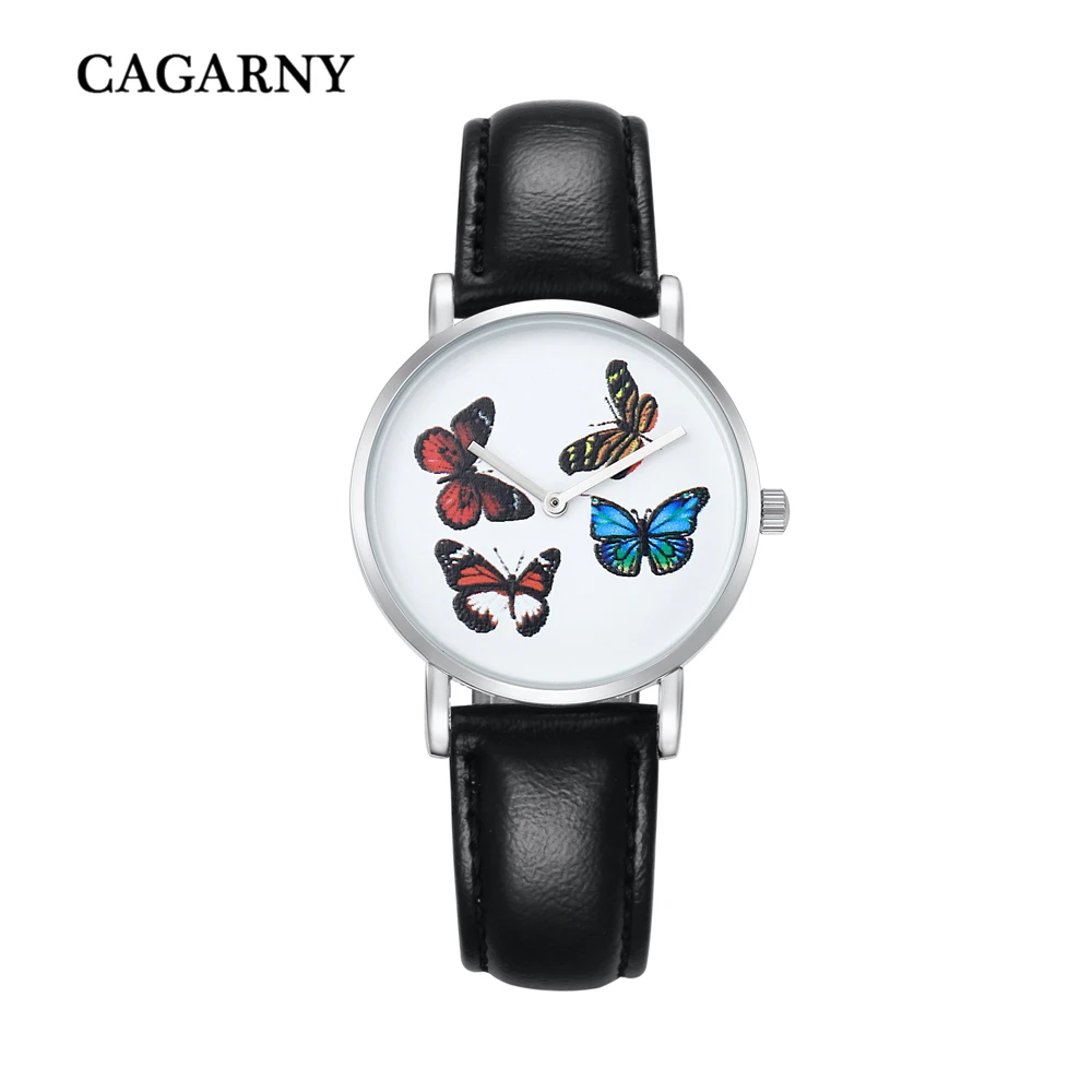 Cagarny นาฬิกาผู้หญิงแฟชั่นนาฬิกา 2017 Unisex คนรักนาฬิกา Silver Lady นาฬิกาผู้ชาย Relogio Masculino Horloge Orologi Donna ใหม่