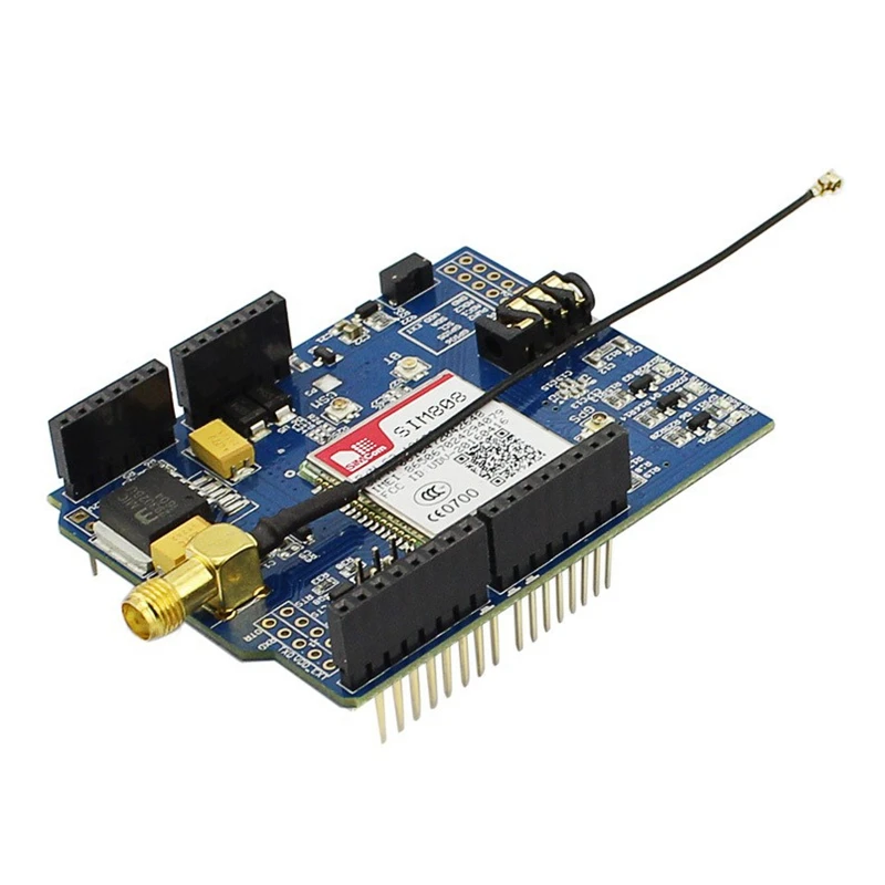 Elecrow SIM808 Bluetooth GSM GPS Shield for Arduino SIMCOM Quad-Band Sim808 GSM/GPS/BT Module 3 in 1 Developed Board 3 Antennas