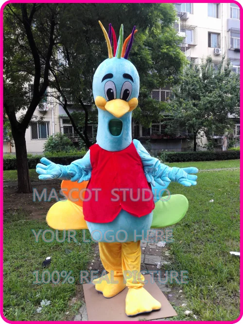 peacock mascot Costume cartoon Bird Mascotte Mascota Stage Performance Costume Party Canival Cosply Outfit 41293