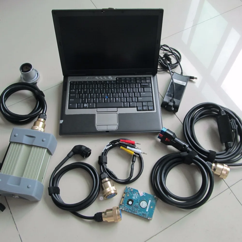 New MB Star C3 with 90% New laptop for d-ell d630 installed with hdd software 2014.12v Auto diagnosis ready to work