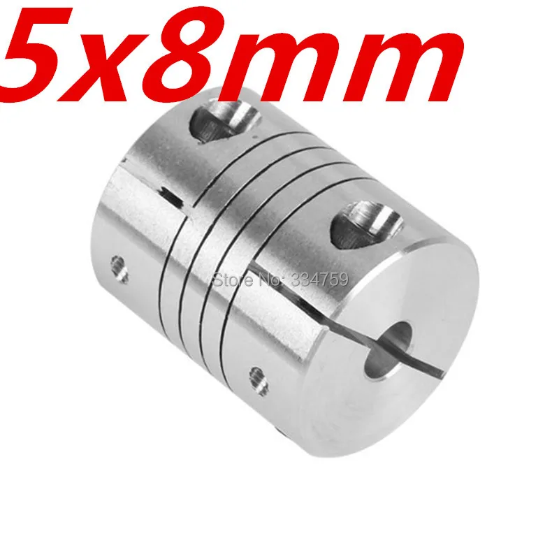 Free Shipping 5x8mm CNC Motor Jaw Shaft Coupler 5mm To 8mm Flexible Coupling OD 20x25mm