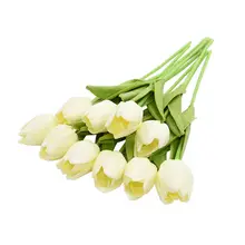 Artificial Tulip Bouquet 10PCS Real Touch Wedding Decor #6