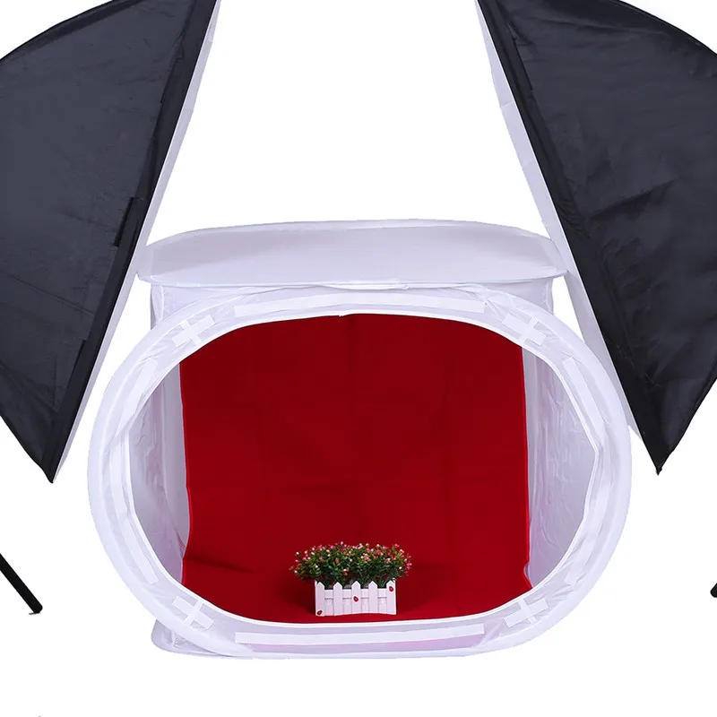 40X40CM Folding Photo Studio Shooting Tent Softbox Photography Soft box kits Photo Light Tent+Portable Bag+4 Backdrops